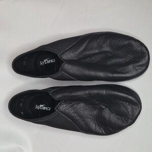 So Danca Black Leather Jazz Dance Shoes 10M